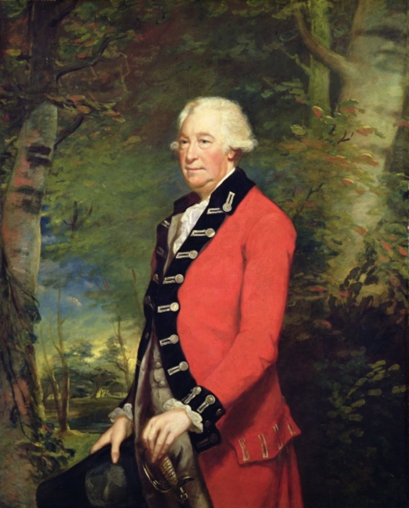 Detail of Sir Ralph Milbanke, 6th Baronet, in the Uniform of the Yorkshire Militia, 1784 by James Northcote