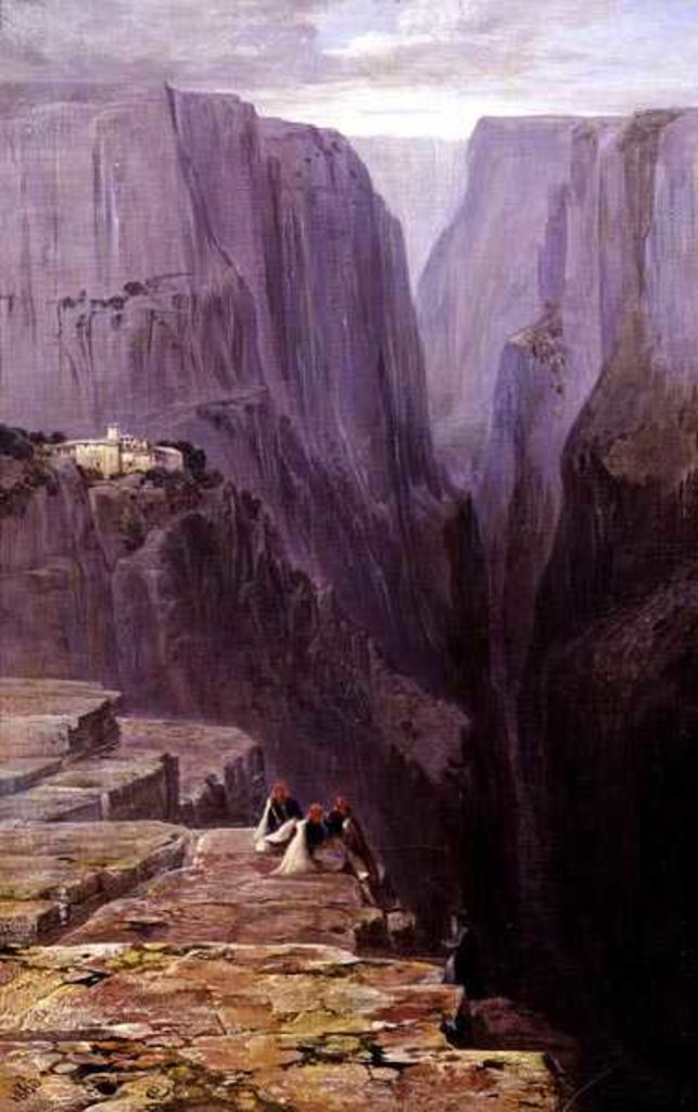 Detail of Zagori, Greece, 1860 by Edward Lear