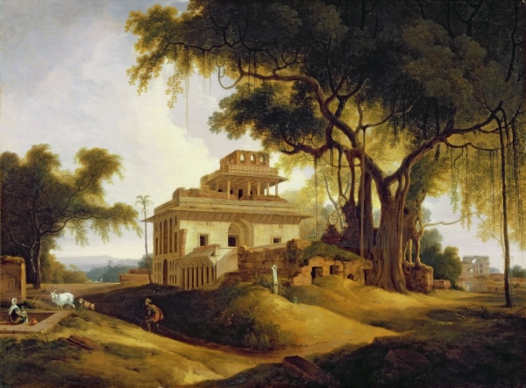 Detail of Ruins of the Naurattan, Sasaram, Bihar, 1811 by Thomas Daniell