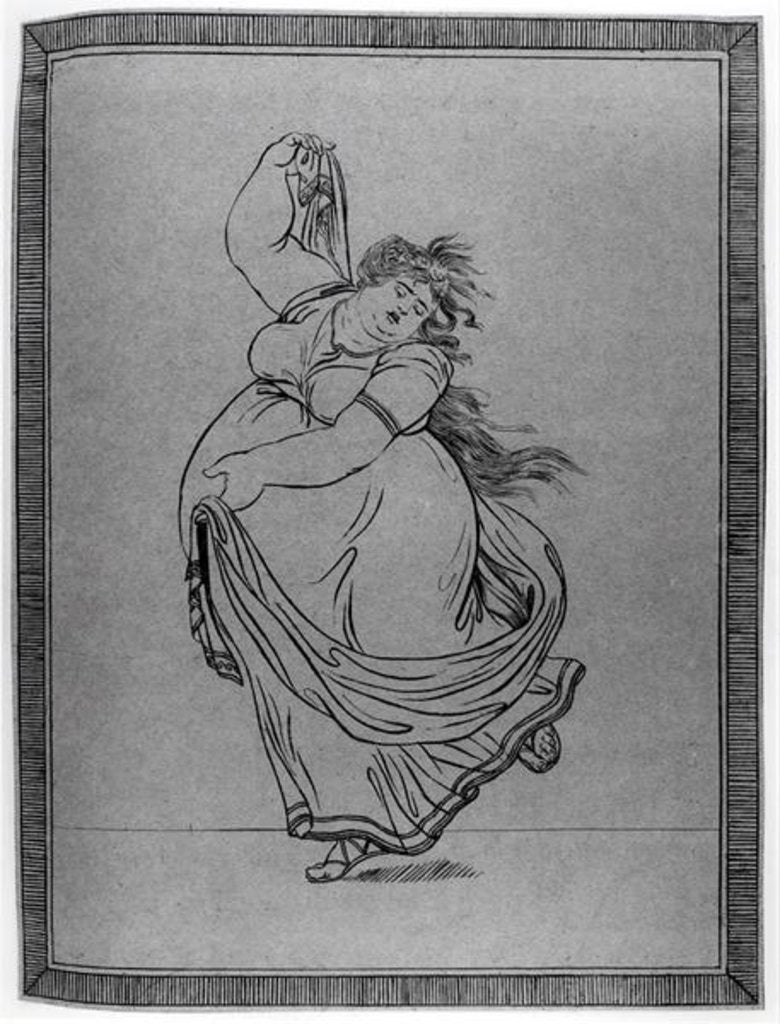 Detail of The Muse of Dance by Frederich Rehberg