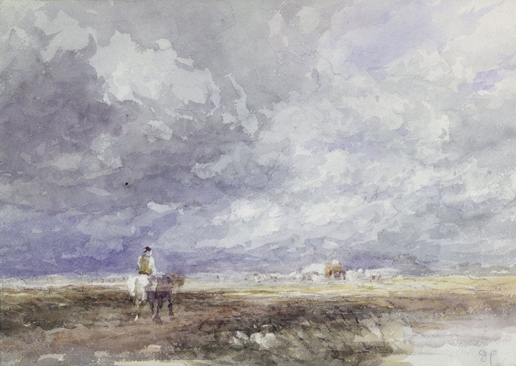 Detail of Going to the Hayfield, c.1855 by David Cox