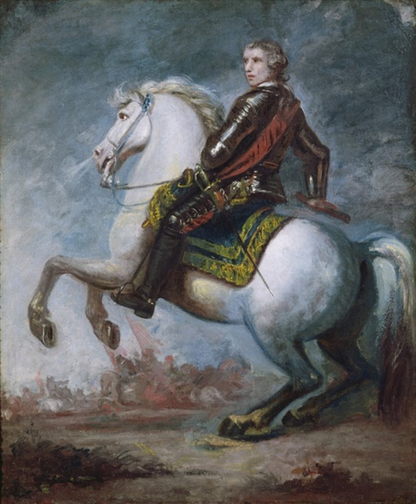 Detail of Sir Jeffrey Amherst c.1768 by Joshua Reynolds