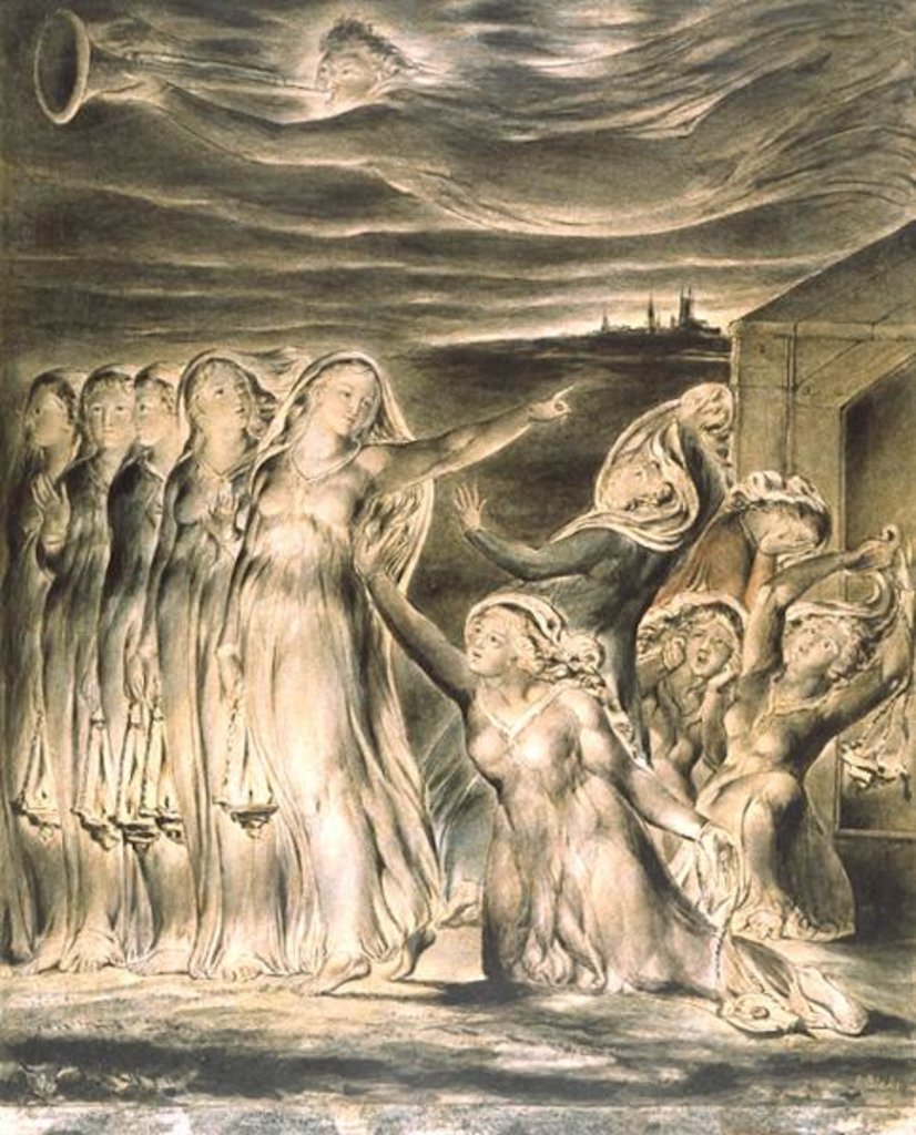 Detail of The Wise and Foolish Virgins, c.1822 by William Blake