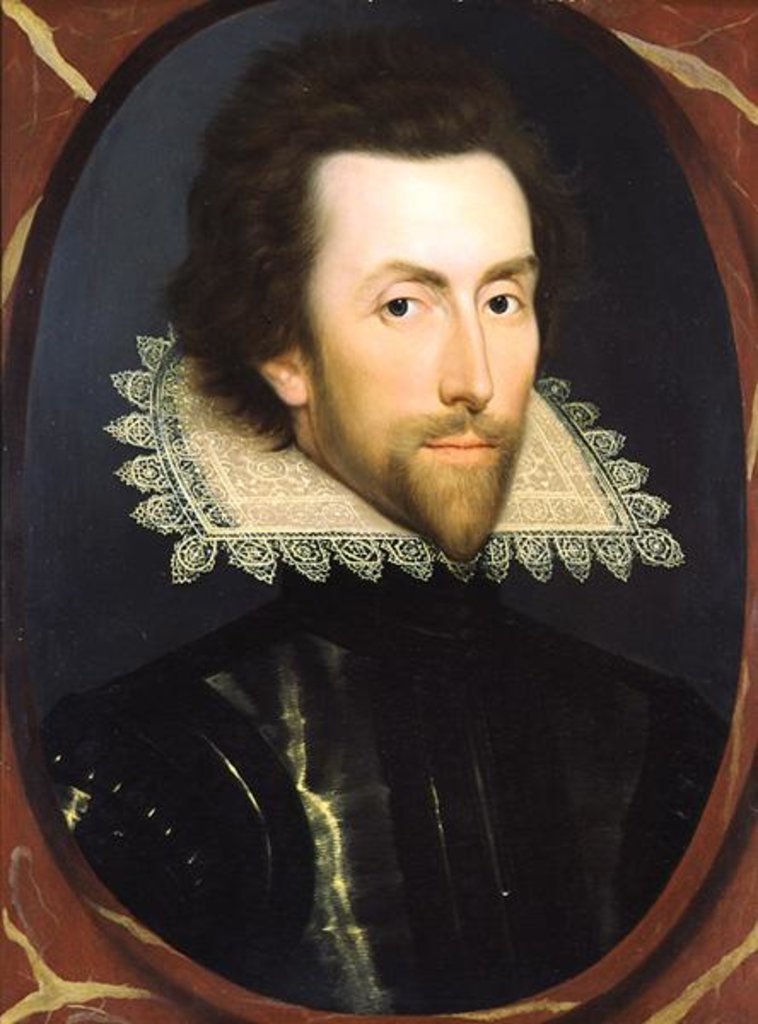 Detail of Portrait of Grey Brydges, Fifth Baron Chandos of Sudeley c.1615 by William Larkin