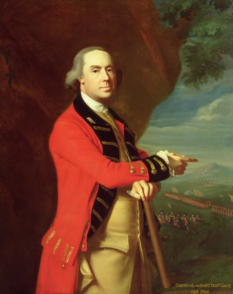 Detail of Portrait of General Thomas Gage, c.1768 by John Singleton Copley
