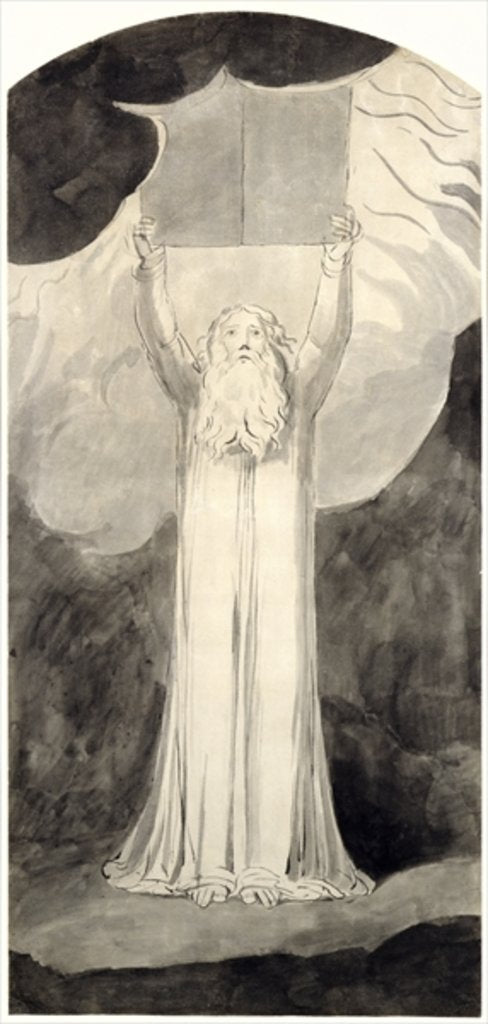 Detail of Moses Receiving the Law, c.1780 by William Blake