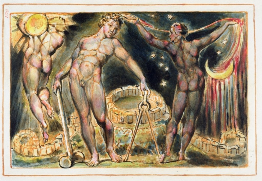 Detail of Plate 100 from 'Jerusalem', 1804-20 by William Blake
