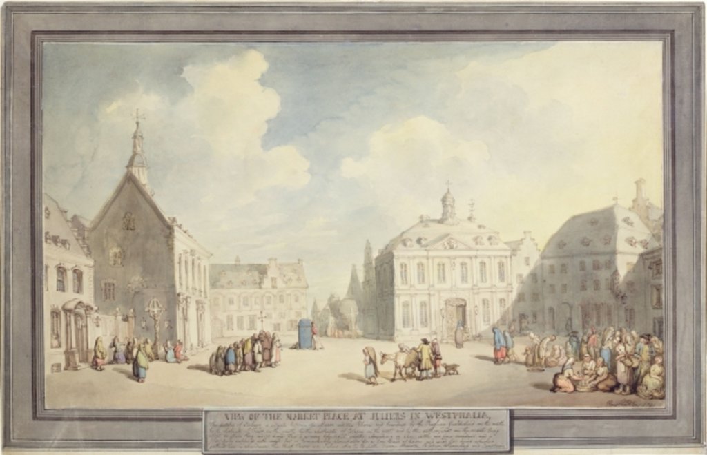 Detail of The Market Place at Juliers in Westphalia, 1791 by Thomas Rowlandson