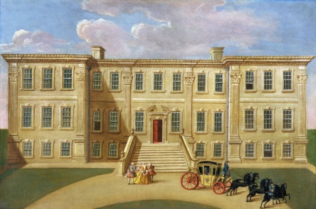Detail of Calke Hall, Derbyshire, the Seat of Sir Henry Harpur, Baronet, c.1734 by English School