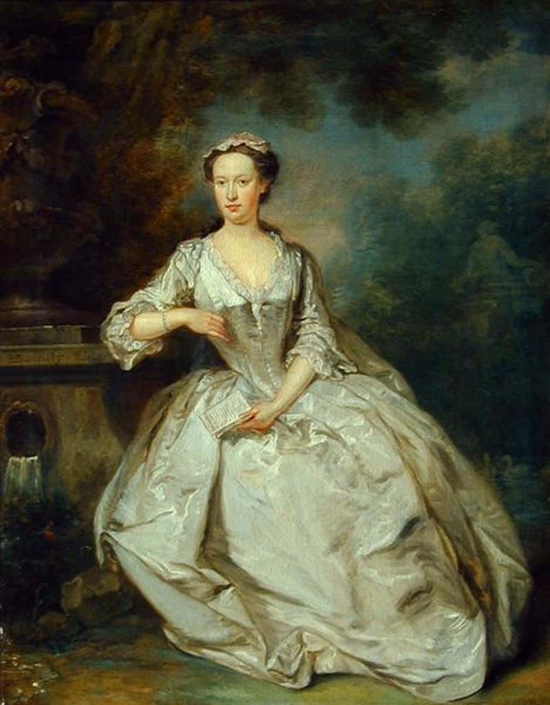 Detail of A Lady with a Book, c.1730-40 by Bartholomew Dandridge