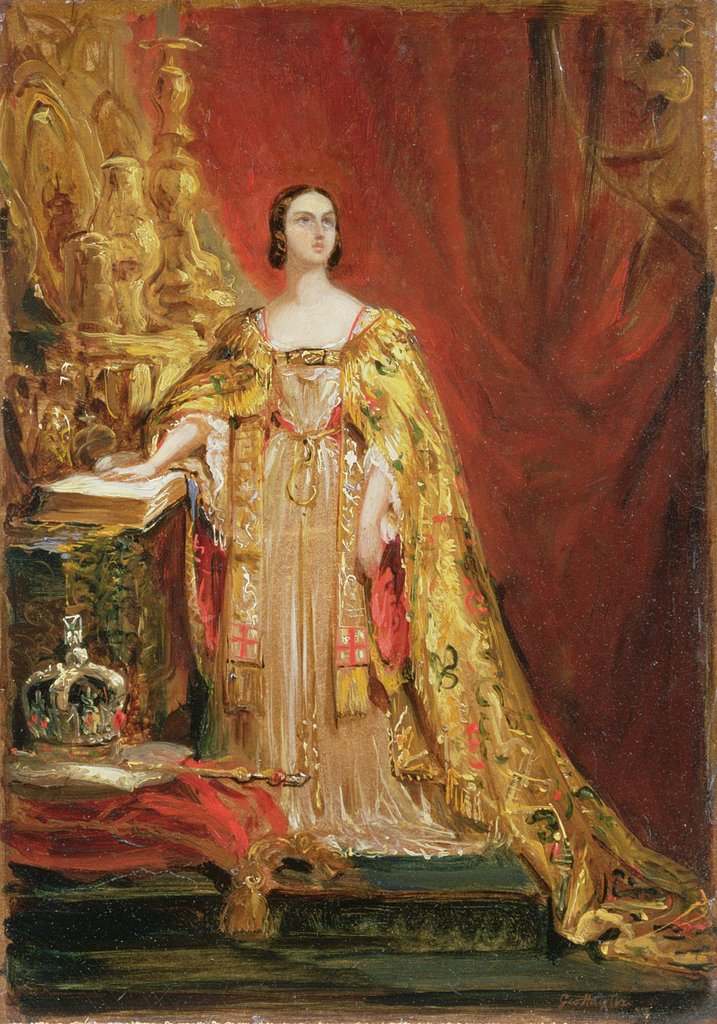 Detail of Queen Victoria Taking the Coronation Oath, 28th June 1838 by George Hayter