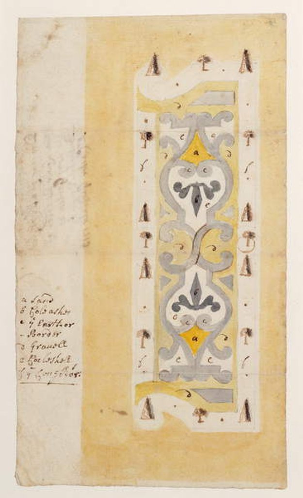 Detail of Design for a Knot Garden, Bush Hill, near Edmonton, London, 1713 by English School