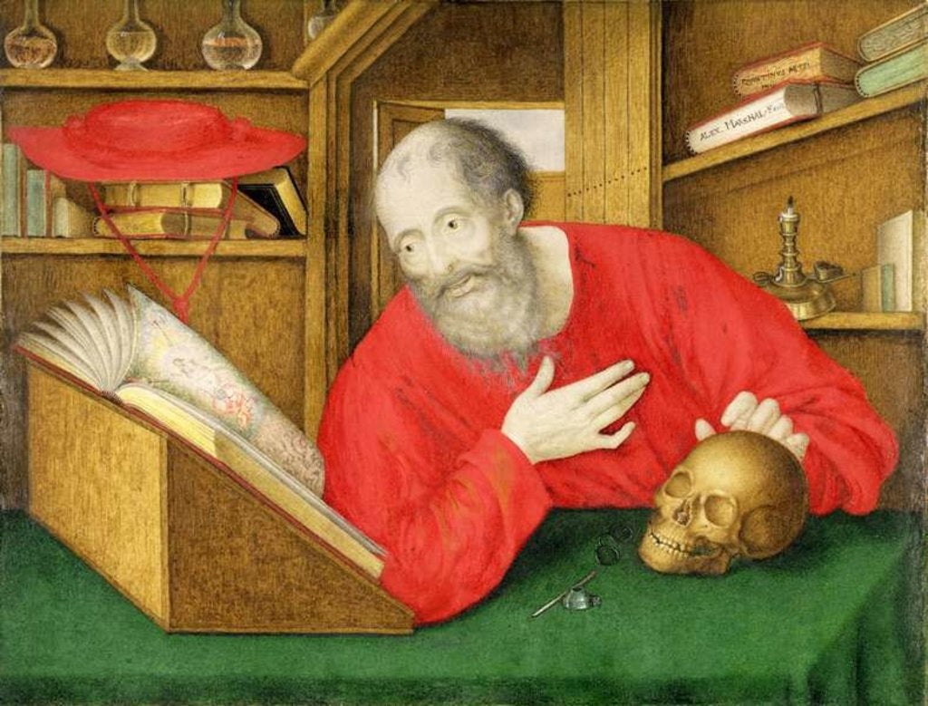 Detail of St. Jerome in his Study, 1650 by Alexander Marshal