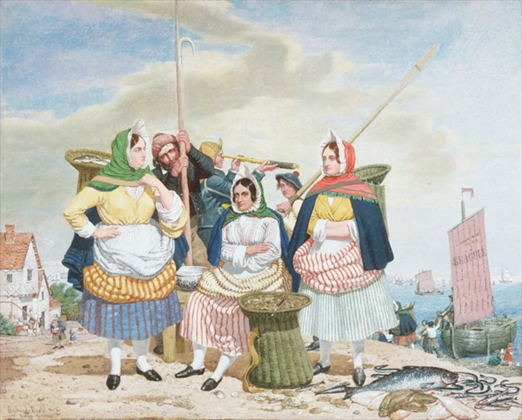 Detail of Fish Market by the Sea, c.1860 by Richard Dadd