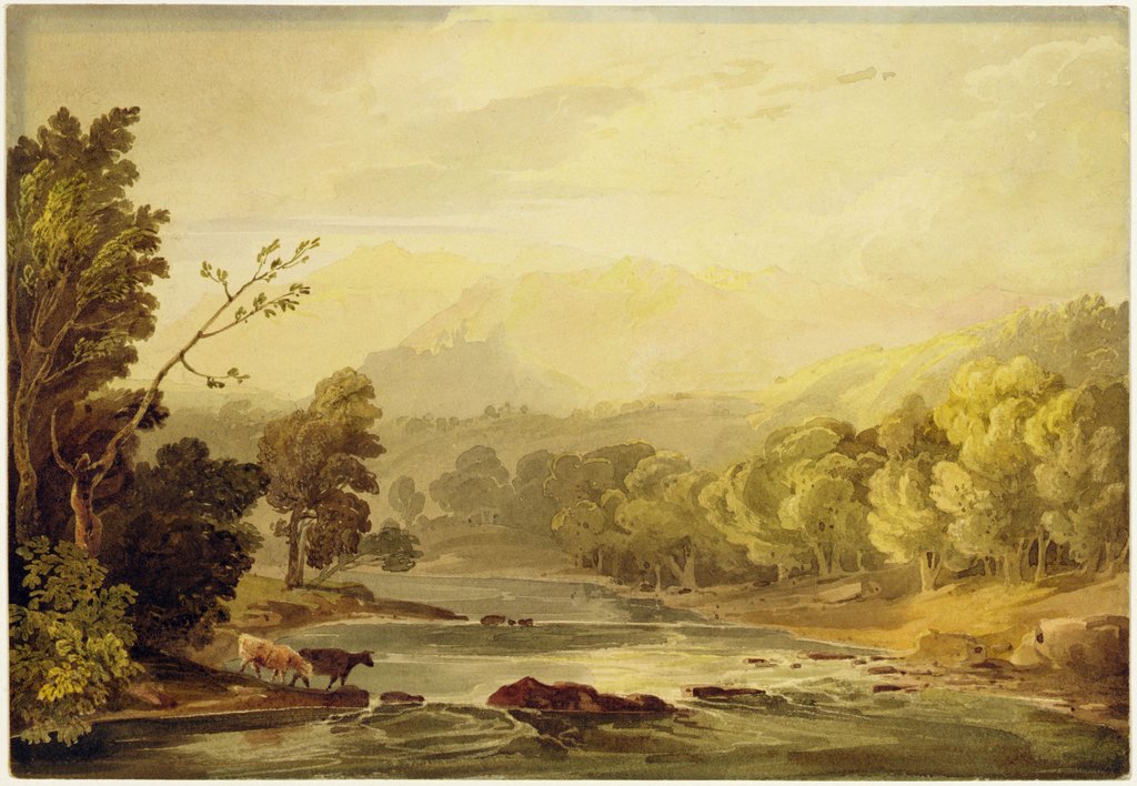 Detail of A View on the Brathay near Ambleside by Anthony Vandyke Copley Fielding
