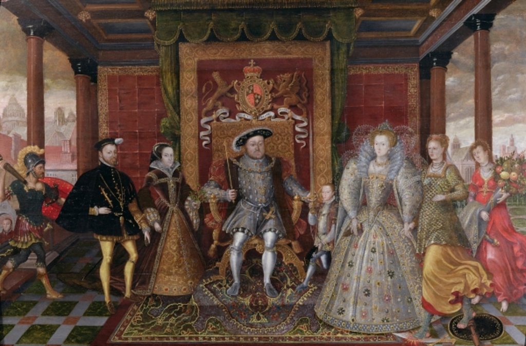 Detail of An Allegory of the Tudor Succession: The Family of Henry VIII, c.1589-95 by English School