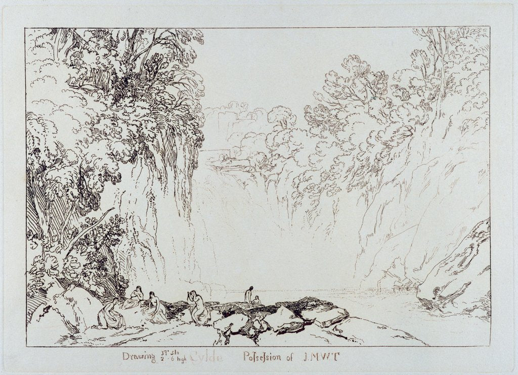 Detail of The Fall of the Clyde by Joseph Mallord William Turner