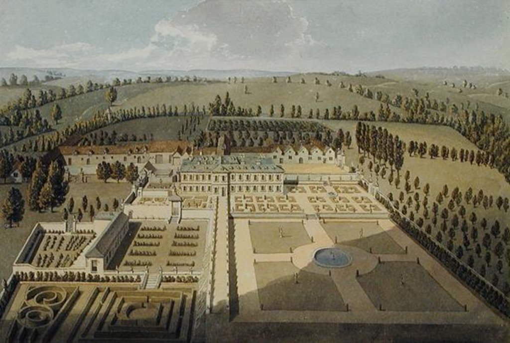 Detail of View of Sarsden by Humphry Repton