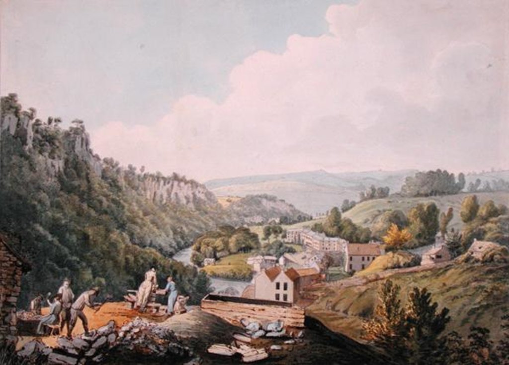 Detail of Matlock Baths, Derbyshire, c.1789 by William Day