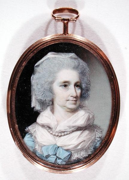 Detail of Lady Grace Burnaby by George Engleheart