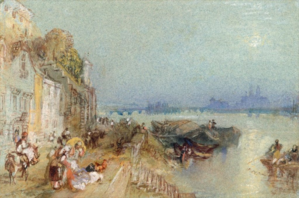 Detail of Andernach, 1817 by Joseph Mallord William Turner