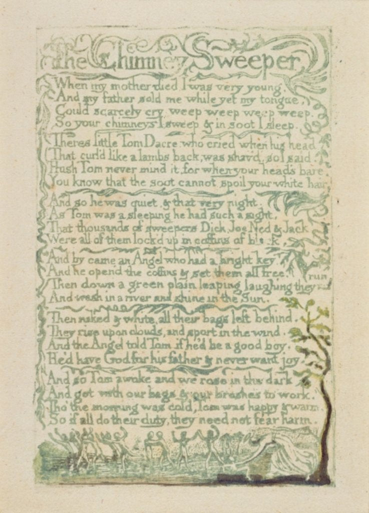 Detail of The Chimney Sweeper by William Blake