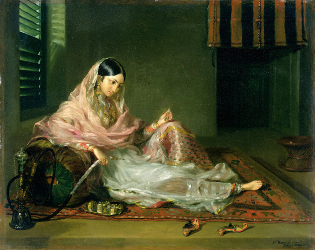 Detail of Muslim Lady Reclining, 1789 by Francesco Renaldi
