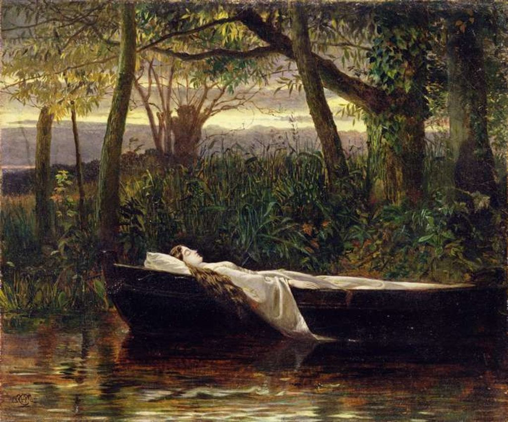 Detail of The Lady of Shalott, 1862 by Walter Crane