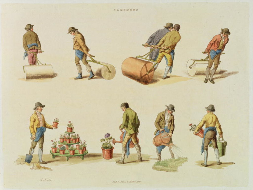 Detail of Gardeners, vol.2 by William Henry Pyne