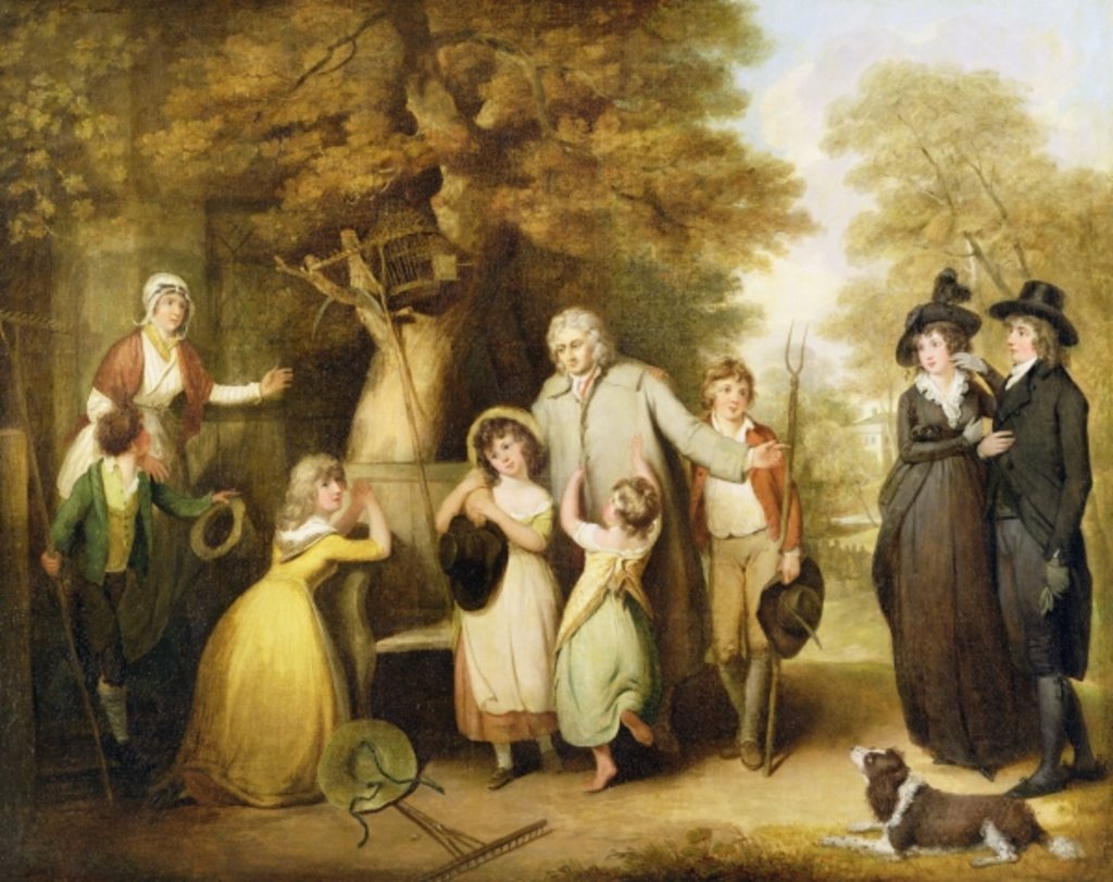 Detail of The Benevolent Heir or the Tenant Restored to his Family by William Redmore Bigg