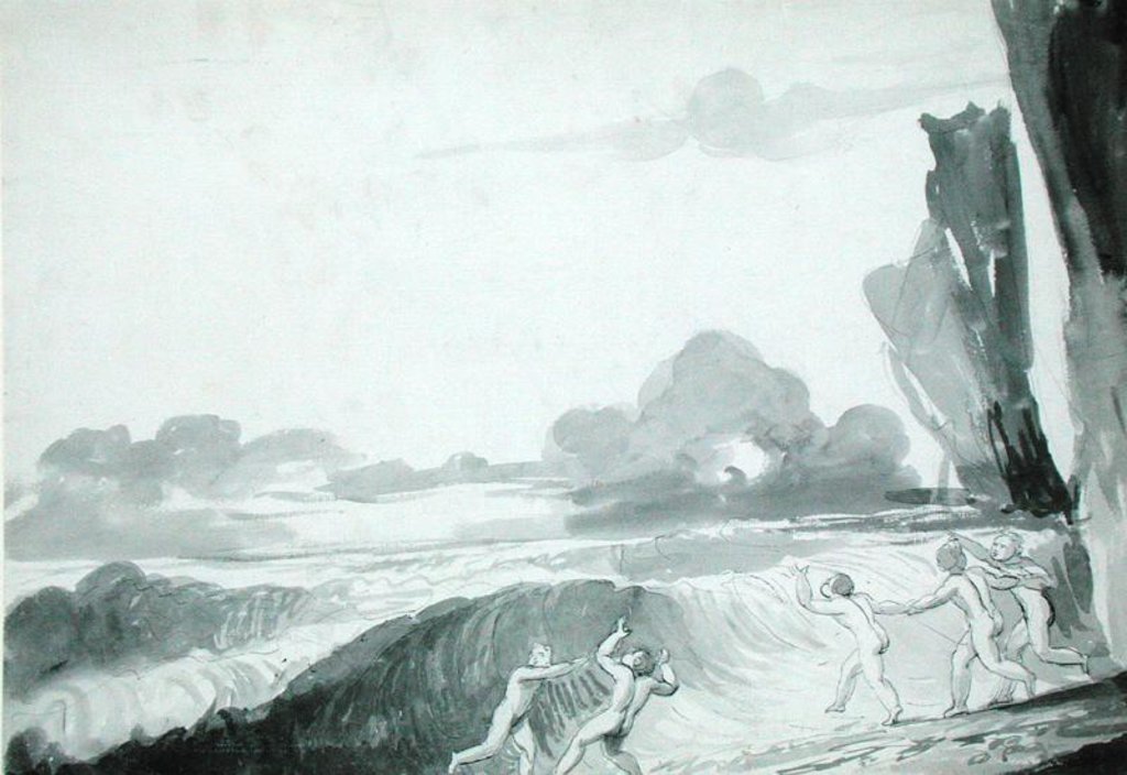 Detail of The Wave by George Romney