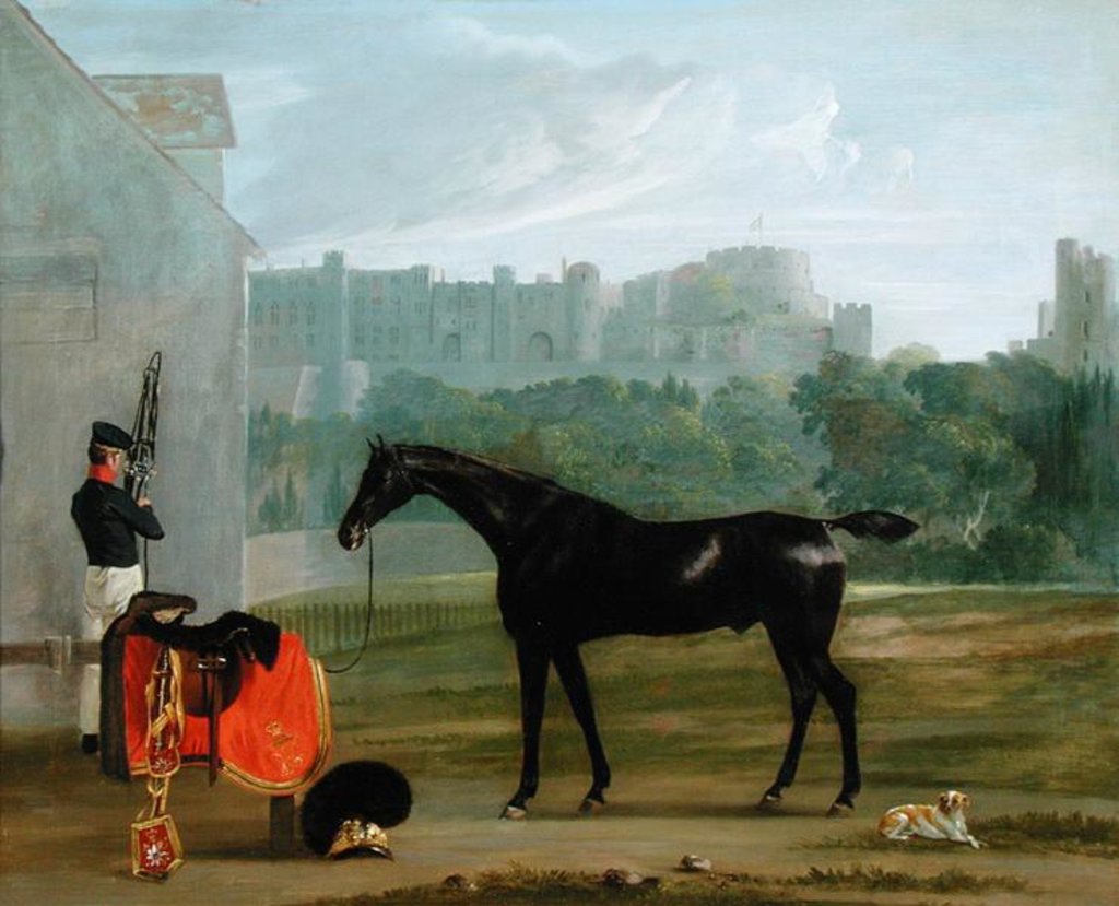 Detail of Outside the Guard House at Windsor by Edmund Bristow