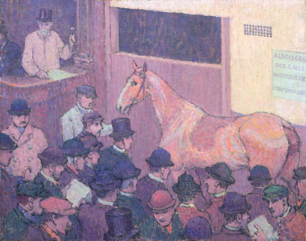 Detail of Quiet with all Road Nuisances, c.1912 by Robert Polhill Bevan