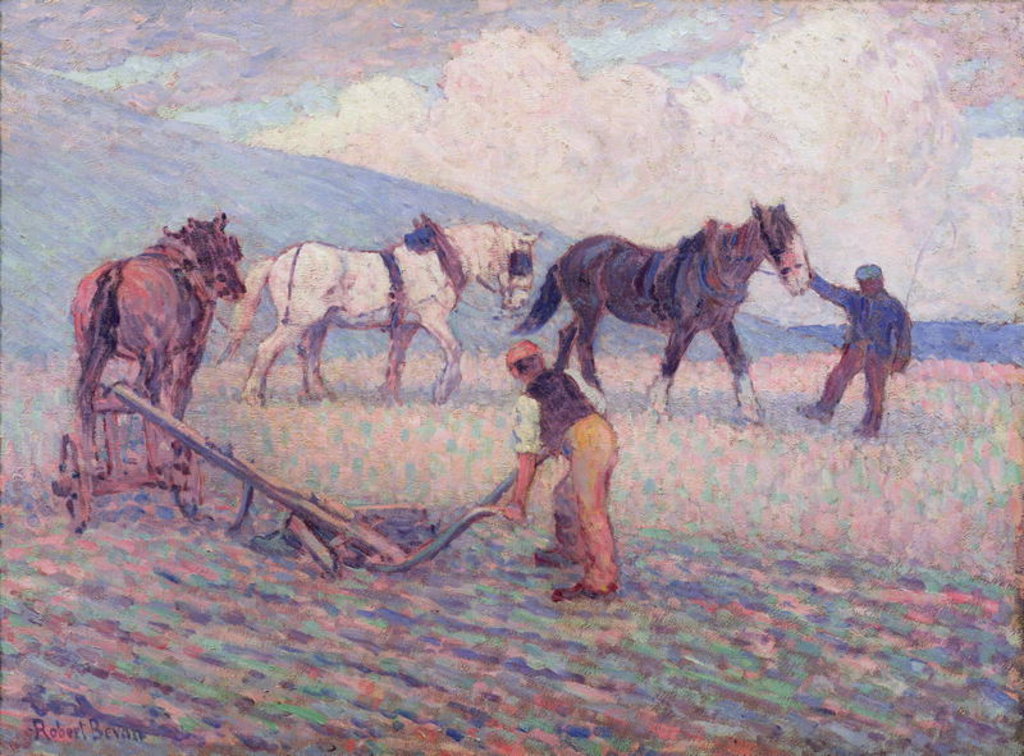 Detail of The Turn-Rice Plough, c.1909 by Robert Polhill Bevan