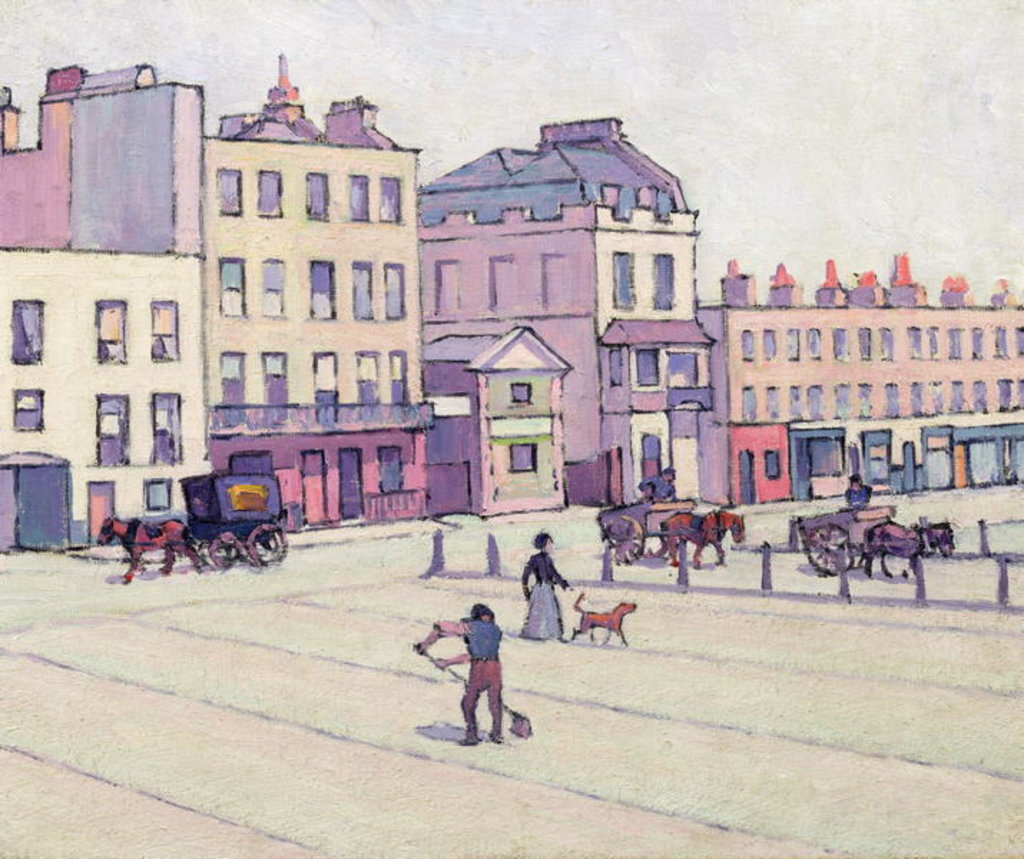 Detail of The Weigh House, Cumberland Market, c.1914 by Robert Polhill Bevan