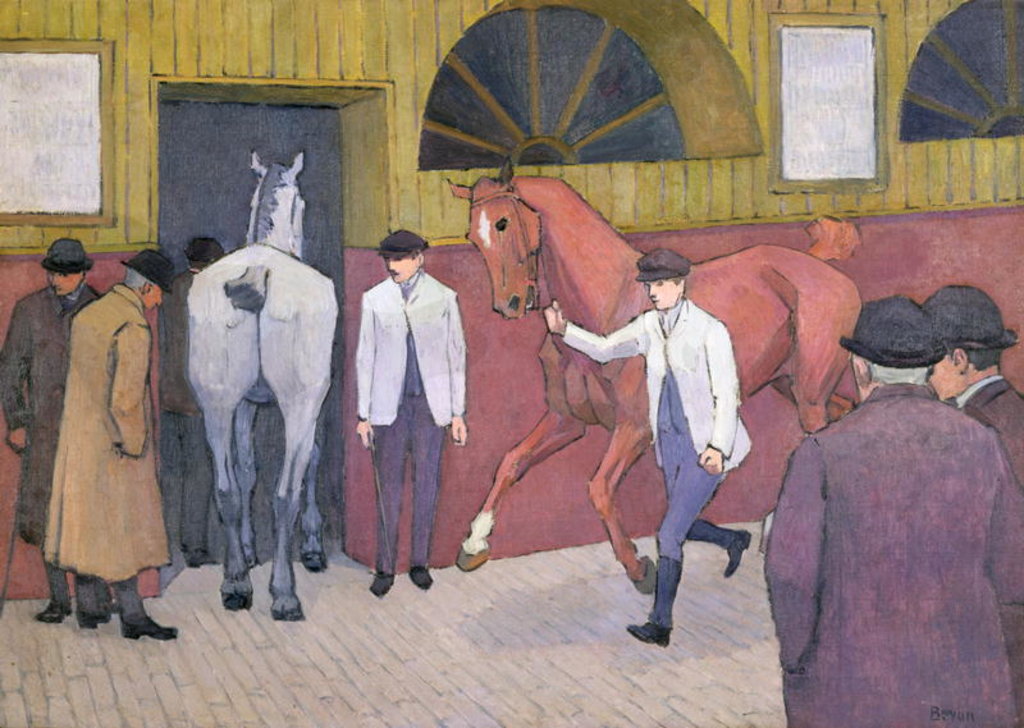 Detail of The Horse Mart by Robert Polhill Bevan
