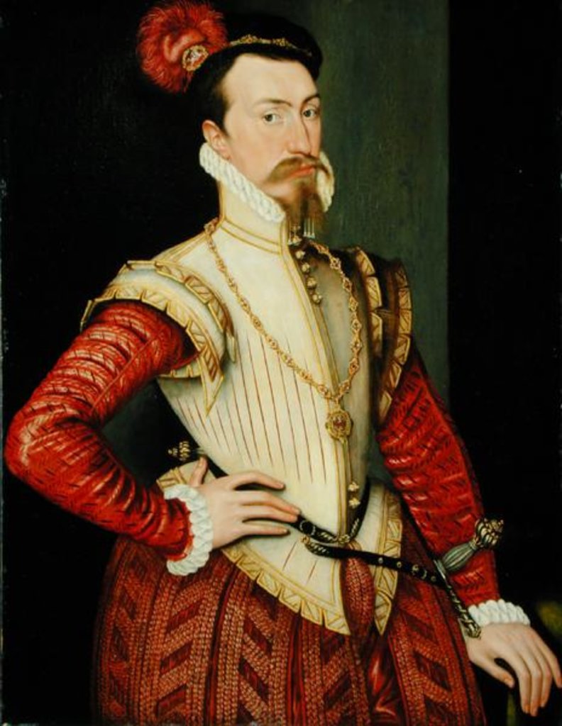 Detail of Robert Dudley 1st Earl of Leicester, c.1560s by or Muelen Steven van der Meulen