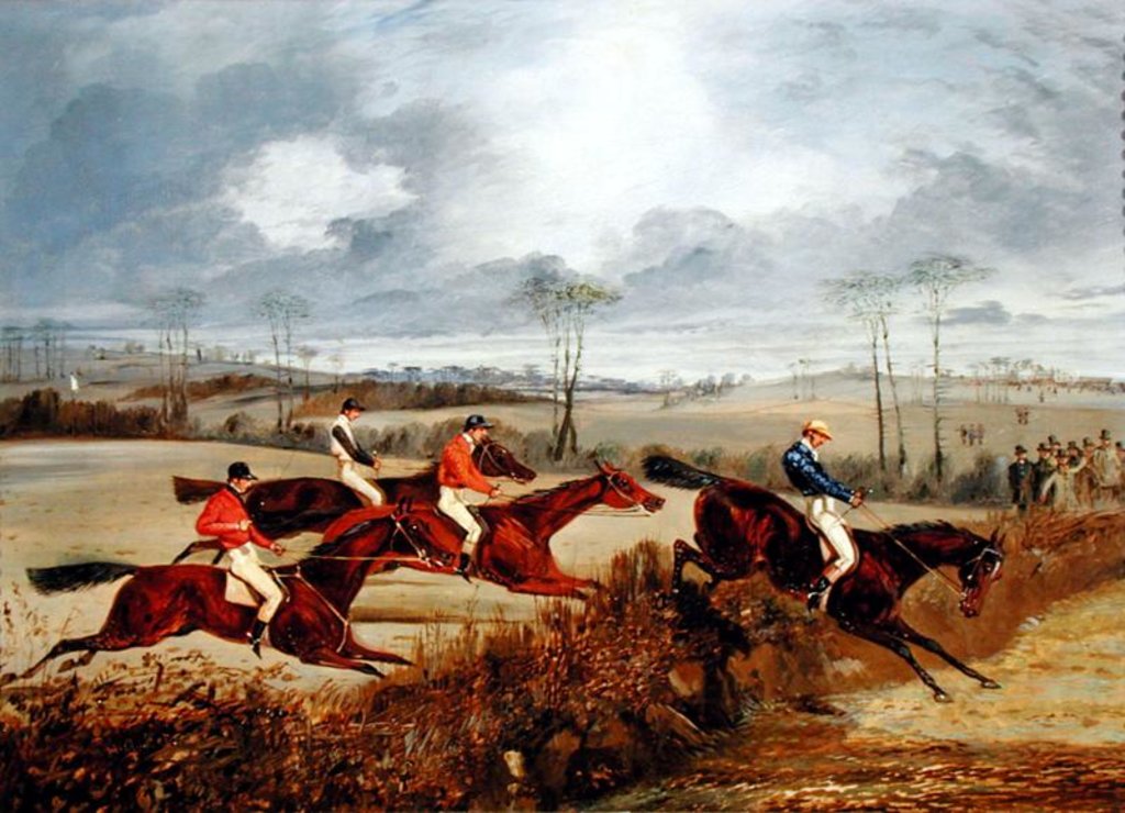 Detail of A Steeplechase, Near the Finish by Henry Thomas Alken