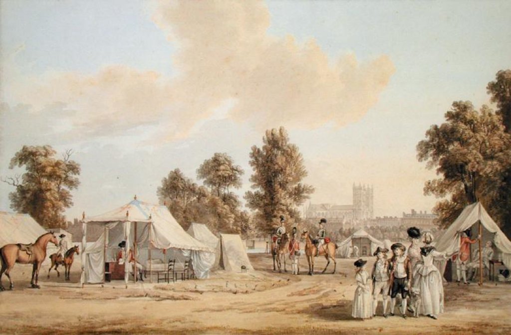 Detail of An encampment in St. James's Park by Paul Sandby