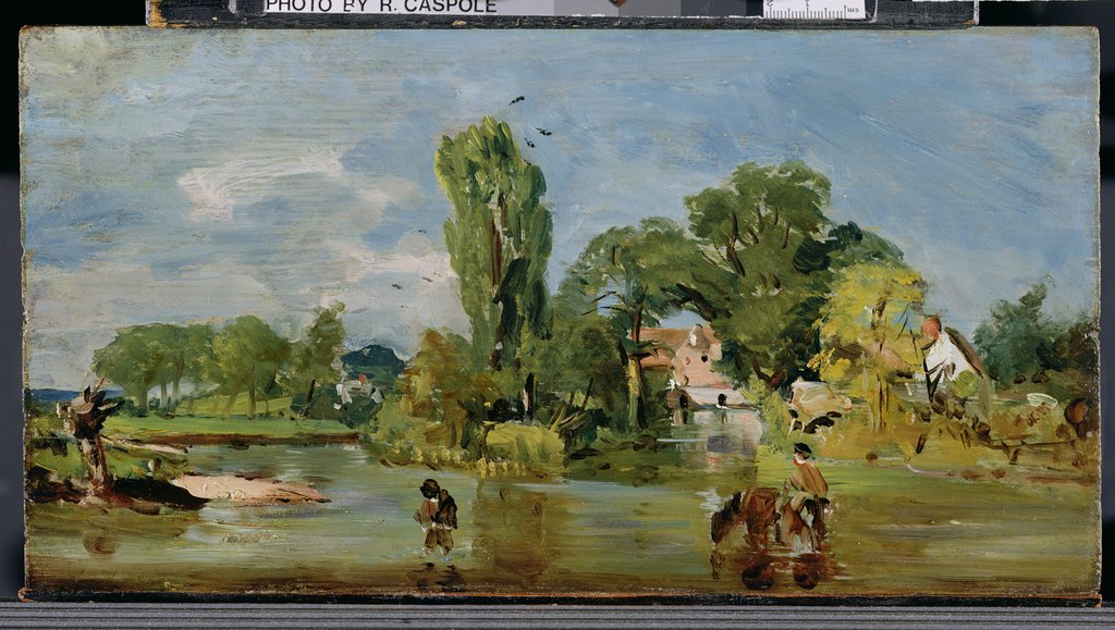 Detail of Flatford Mill, c.1810-11 by John (attr. to) Constable
