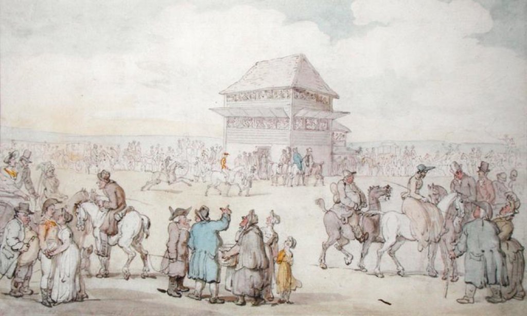 Detail of A Crowded Race Meeting, c.1805-10 by Thomas Rowlandson