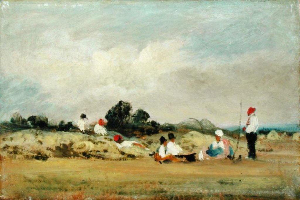 Detail of Haymakers Resting by Frederick Waters Watts