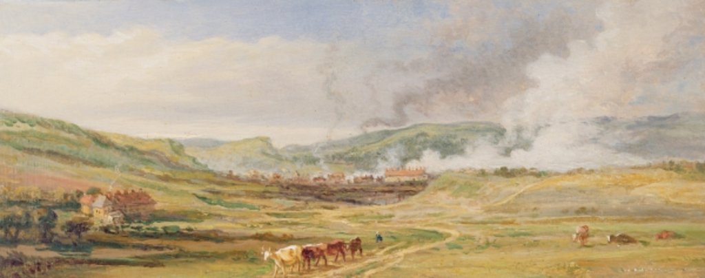 Detail of Landscape near Swansea, South Wales by James Ward