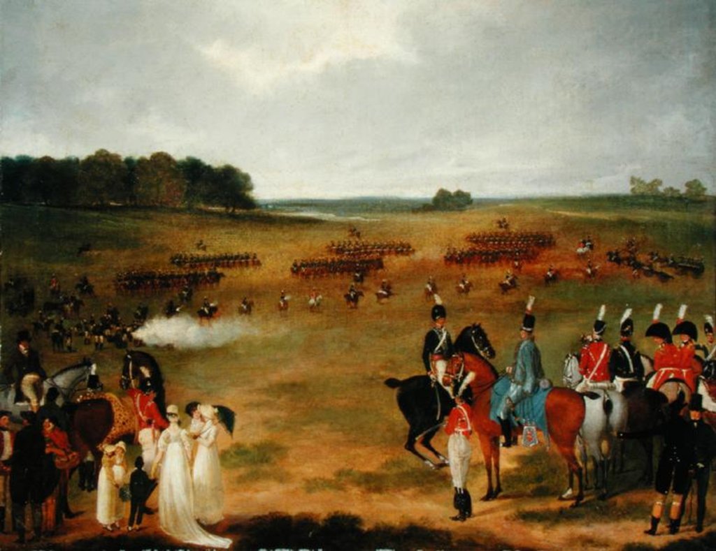 Detail of A Review of the London Volunteer Cavalry and Flying Artillery in Hyde Park in 1804, c.1804 by English School