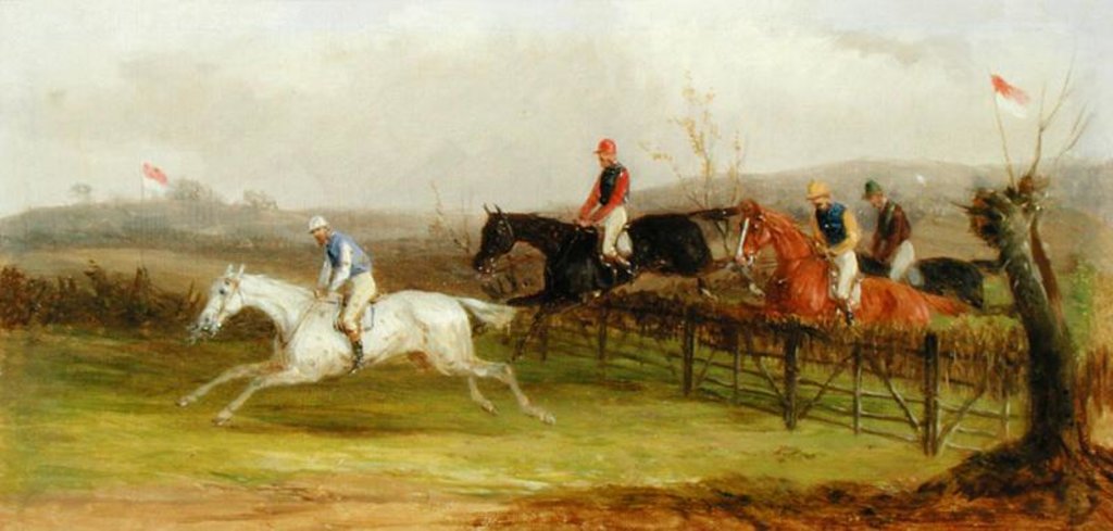 Detail of Steeplechasing: The Brook by William Joseph Shayer