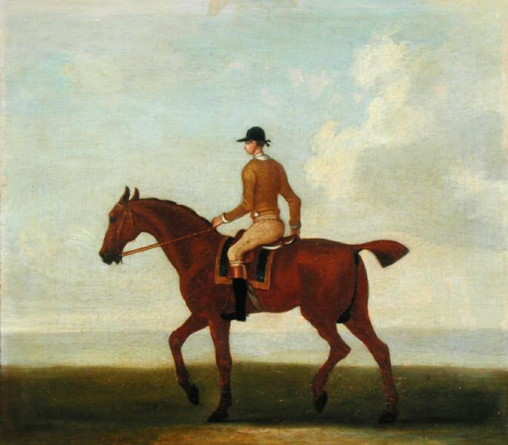 Detail of A Chestnut Racehorse with Jockey Up, c.1730 by James Seymour