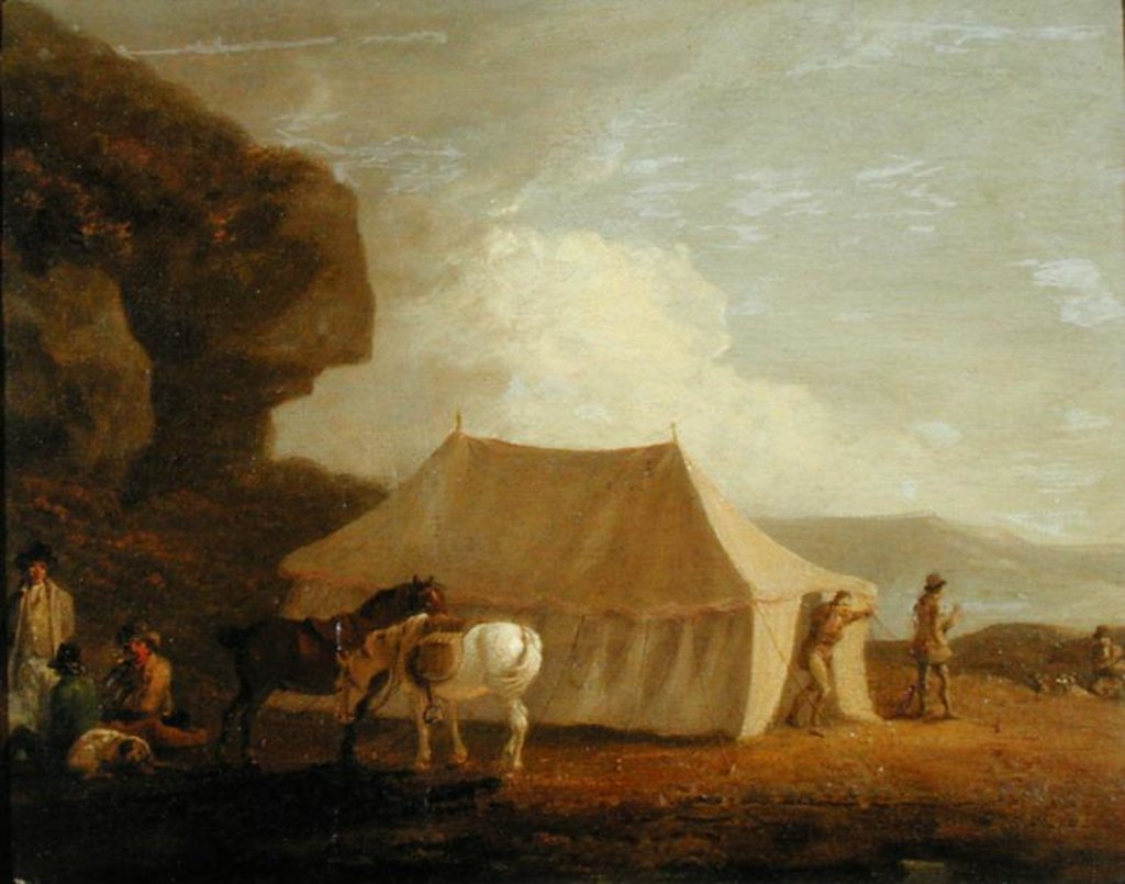 Detail of The Shooting Party by Julius Caesar Ibbetson