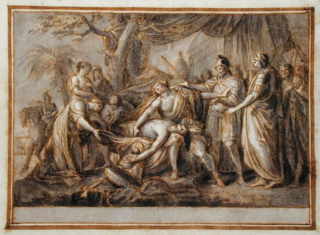 Detail of Achilles Lamenting the Death of Patroclus, 1760-63 by Gavin Hamilton