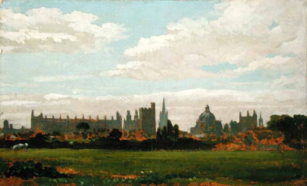 Detail of A View of Oxford by William Turner