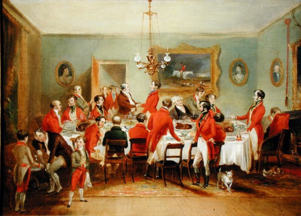 Detail of The Hunt Breakfast, Bachelor's Hall, 1836 by Francis Calcraft Turner